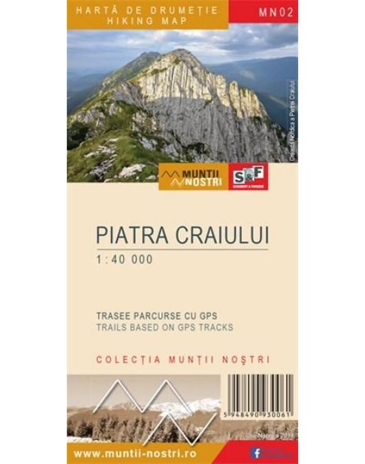 Harta Muntii Nostri  - harta de drumetie in Muntii PIATRA CRAIULUI